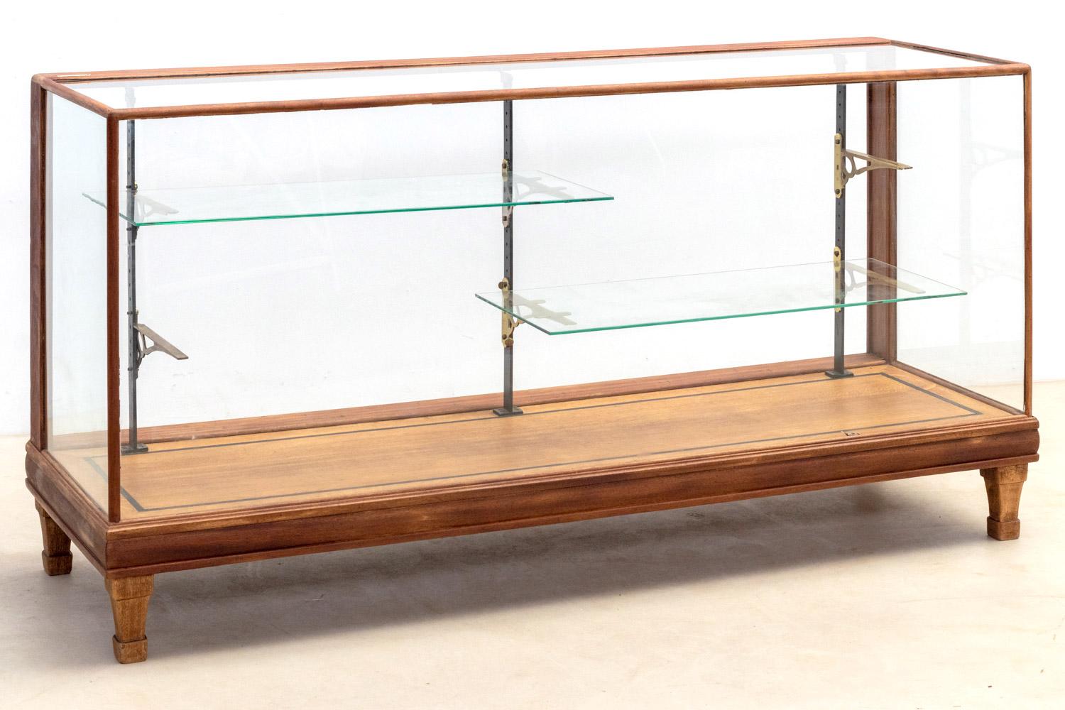 Glass Antique display cabinet/ shop counter, Scotland.