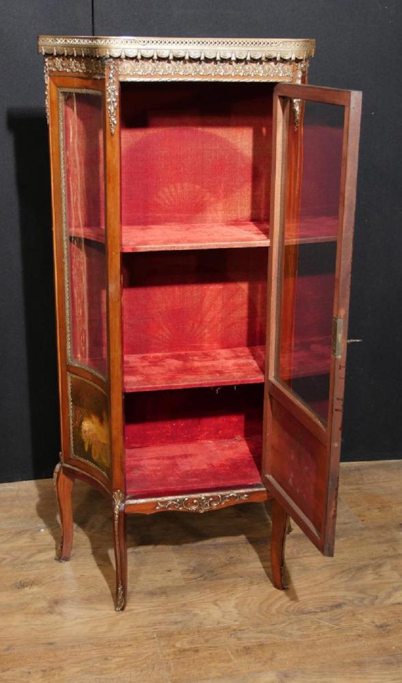 Antique Display Cabinet, Vernis Martin 1890 Angela Kaufman Vitrine In Good Condition For Sale In Potters Bar, GB