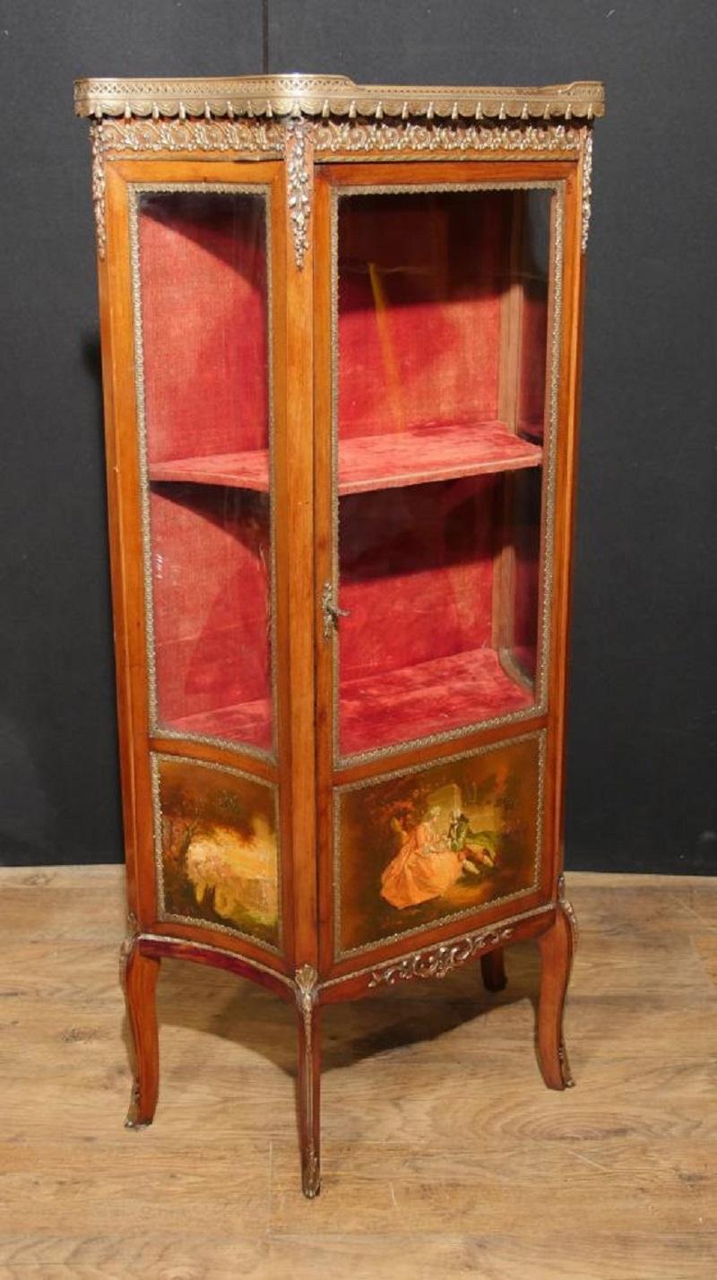Antique Display Cabinet, Vernis Martin 1890 Angela Kaufman Vitrine For Sale 1