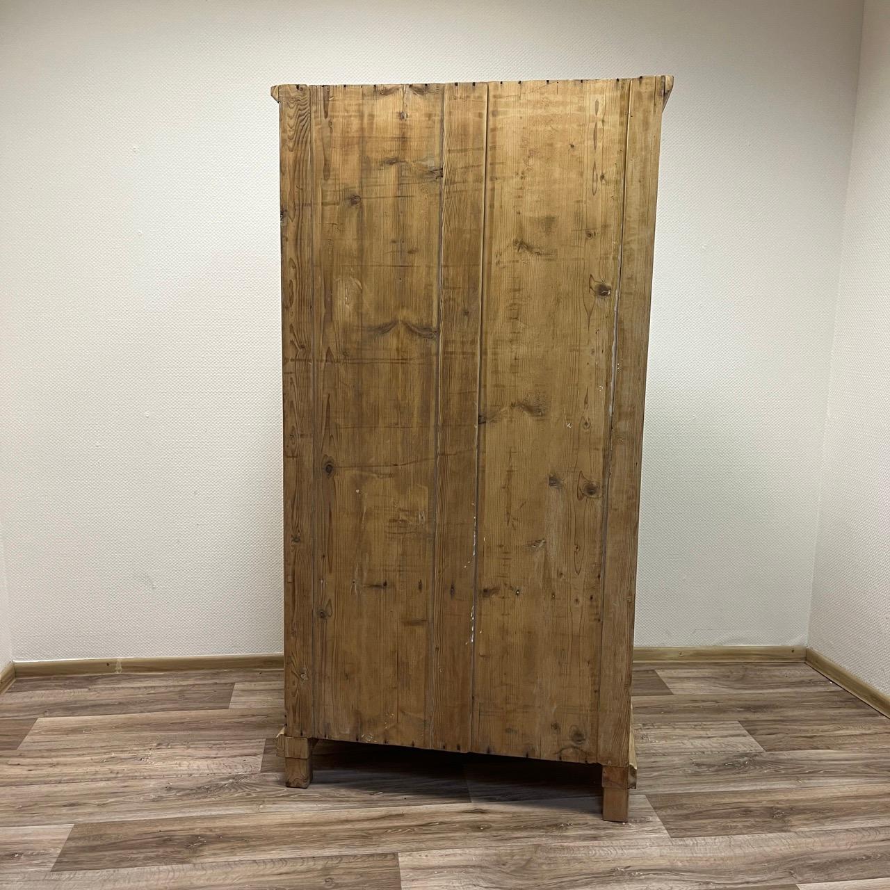 Antique display cabinet  Wilhelminian style around 1860  Spruce  Original loc For Sale 10