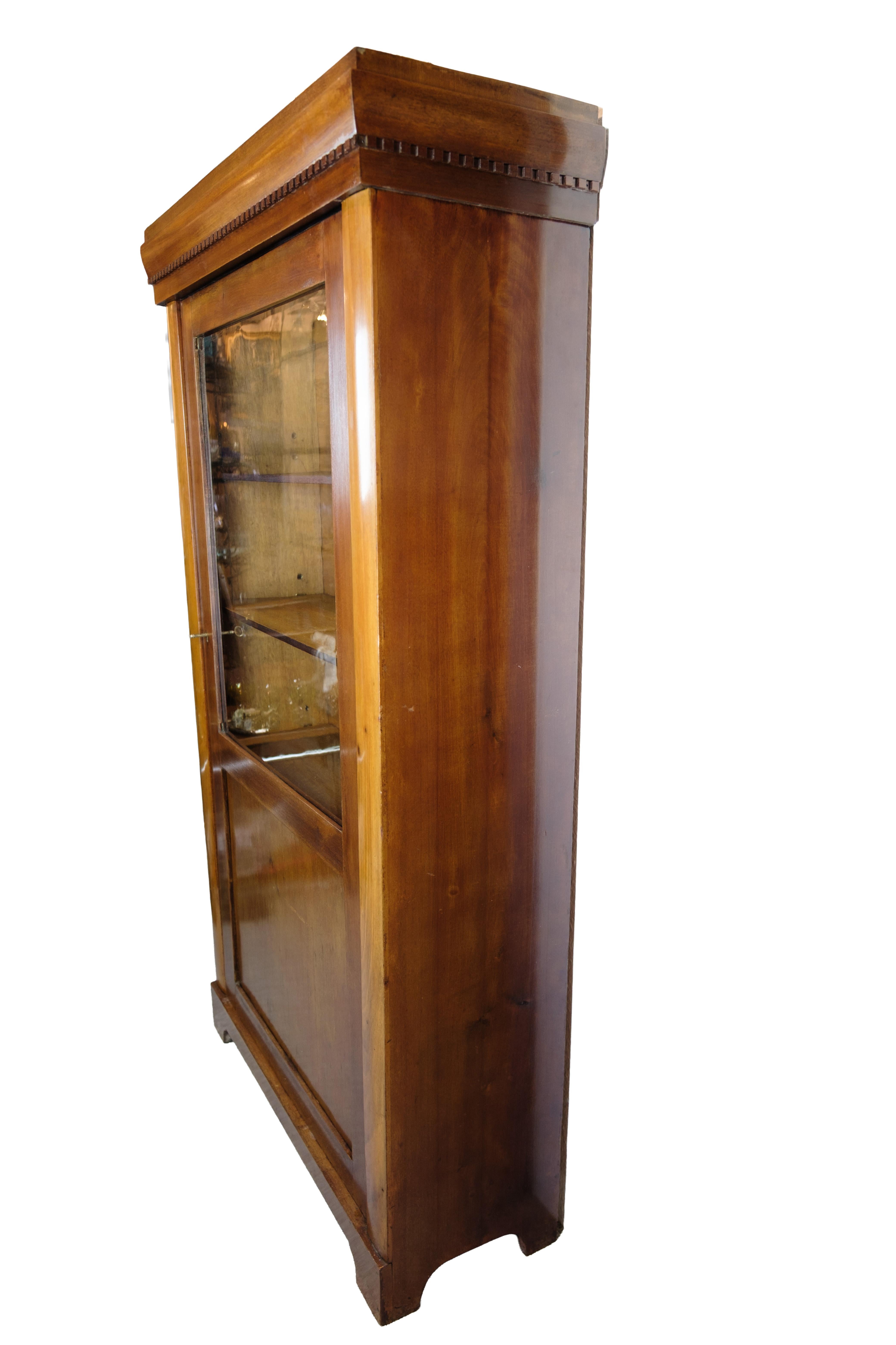 Vitrina Antigua Con Estantes Ajustables De Caoba De Los Años 20 en venta 1