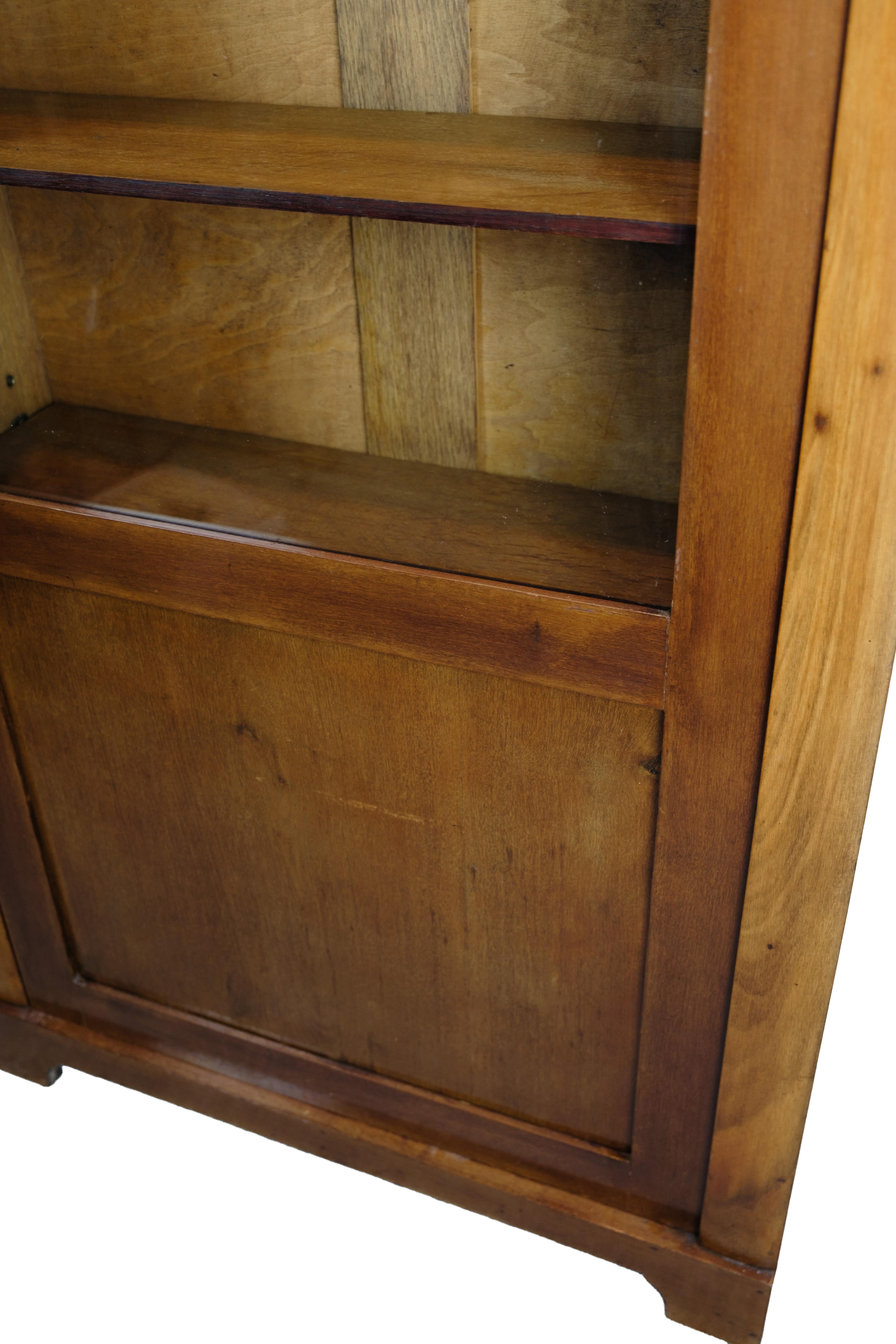 Vitrina Antigua Con Estantes Ajustables De Caoba De Los Años 20 en venta 2