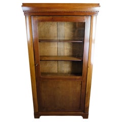 Antique Display Cabinet With Adjustable Shelves Made In Mahogany From 1920s