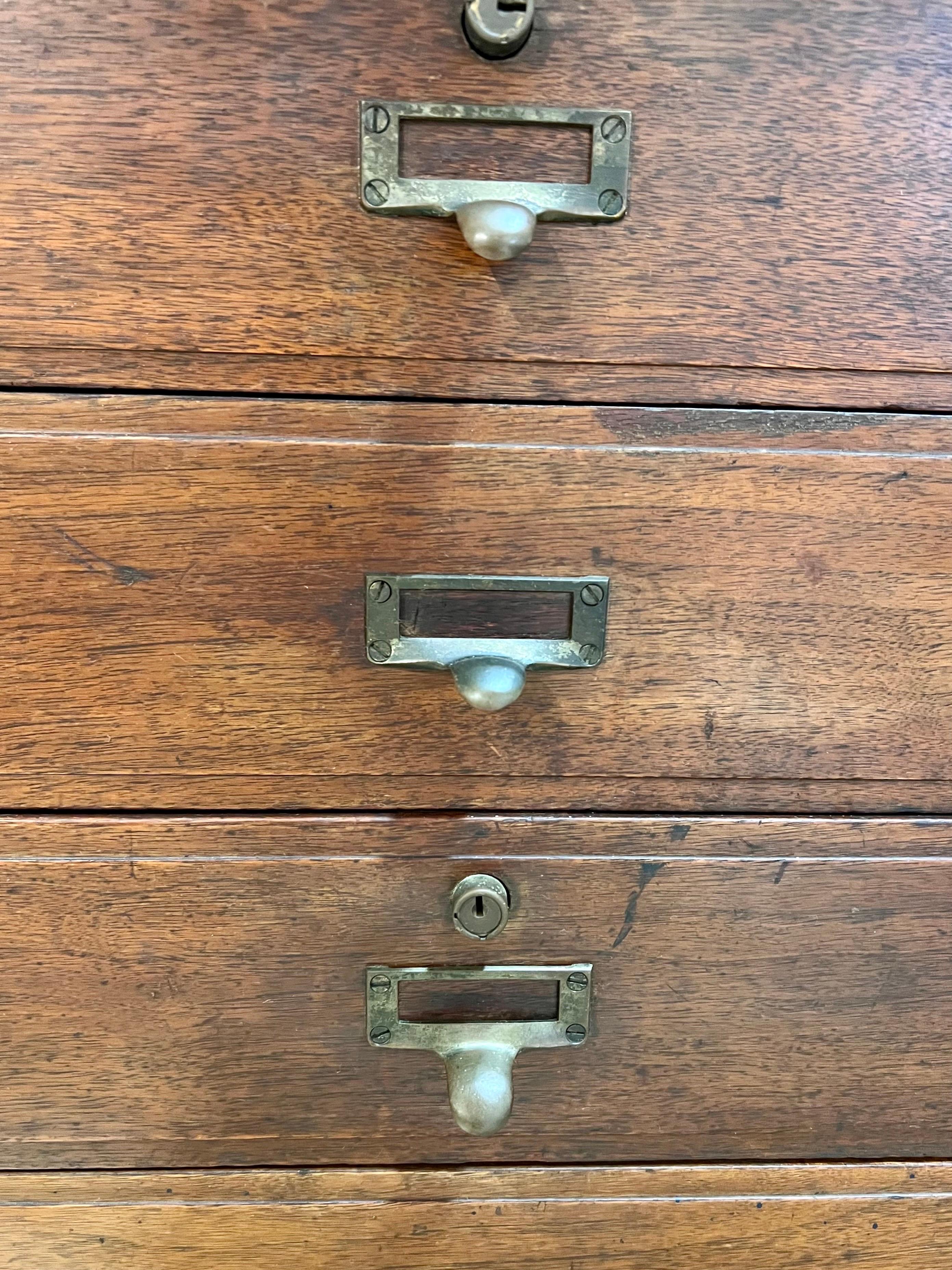 Antique Display Case Cabinet Vitrine File Cabinet  4