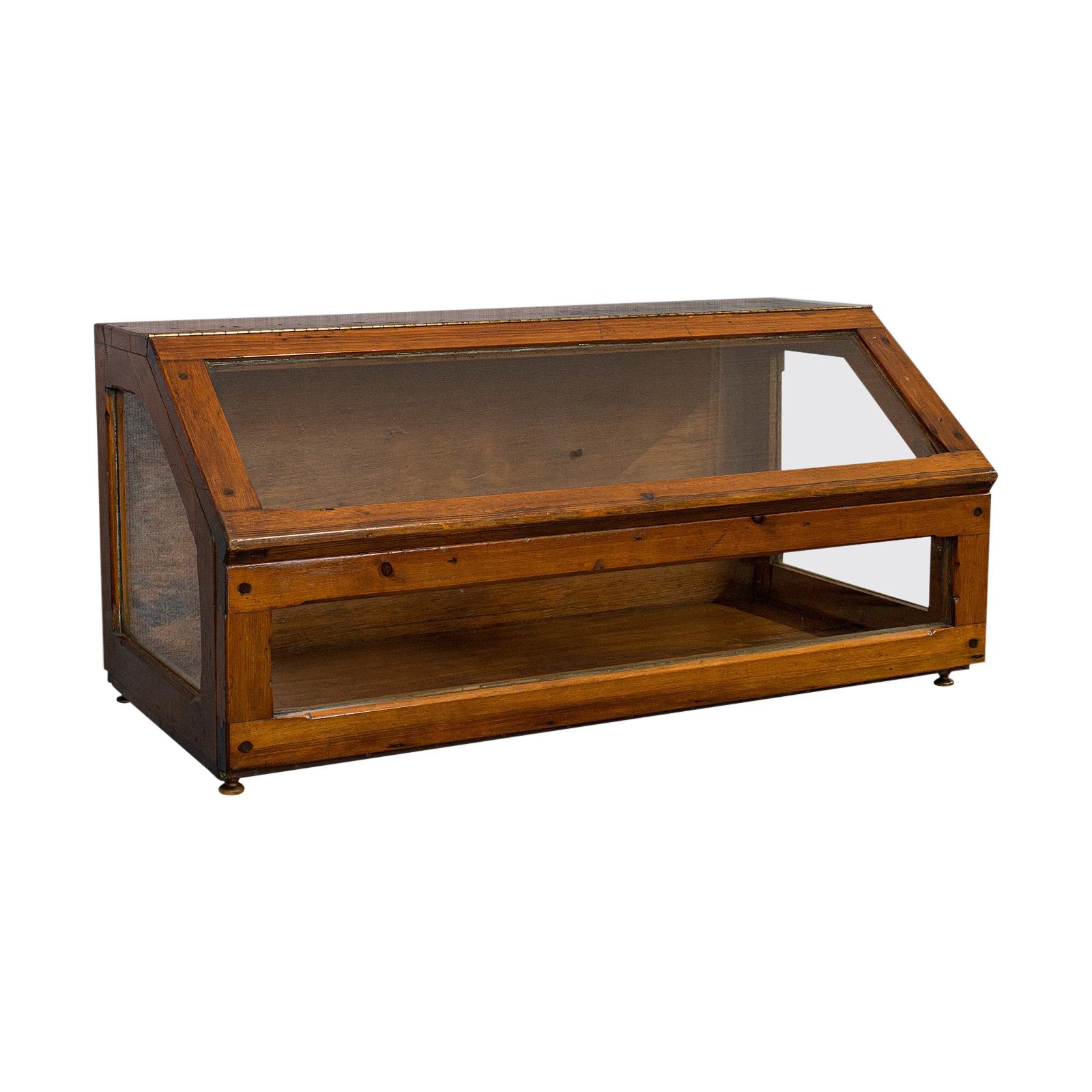 Antique Display Case, Haberdashery, Retail Counter Top Cabinet, Edwardian, 1910