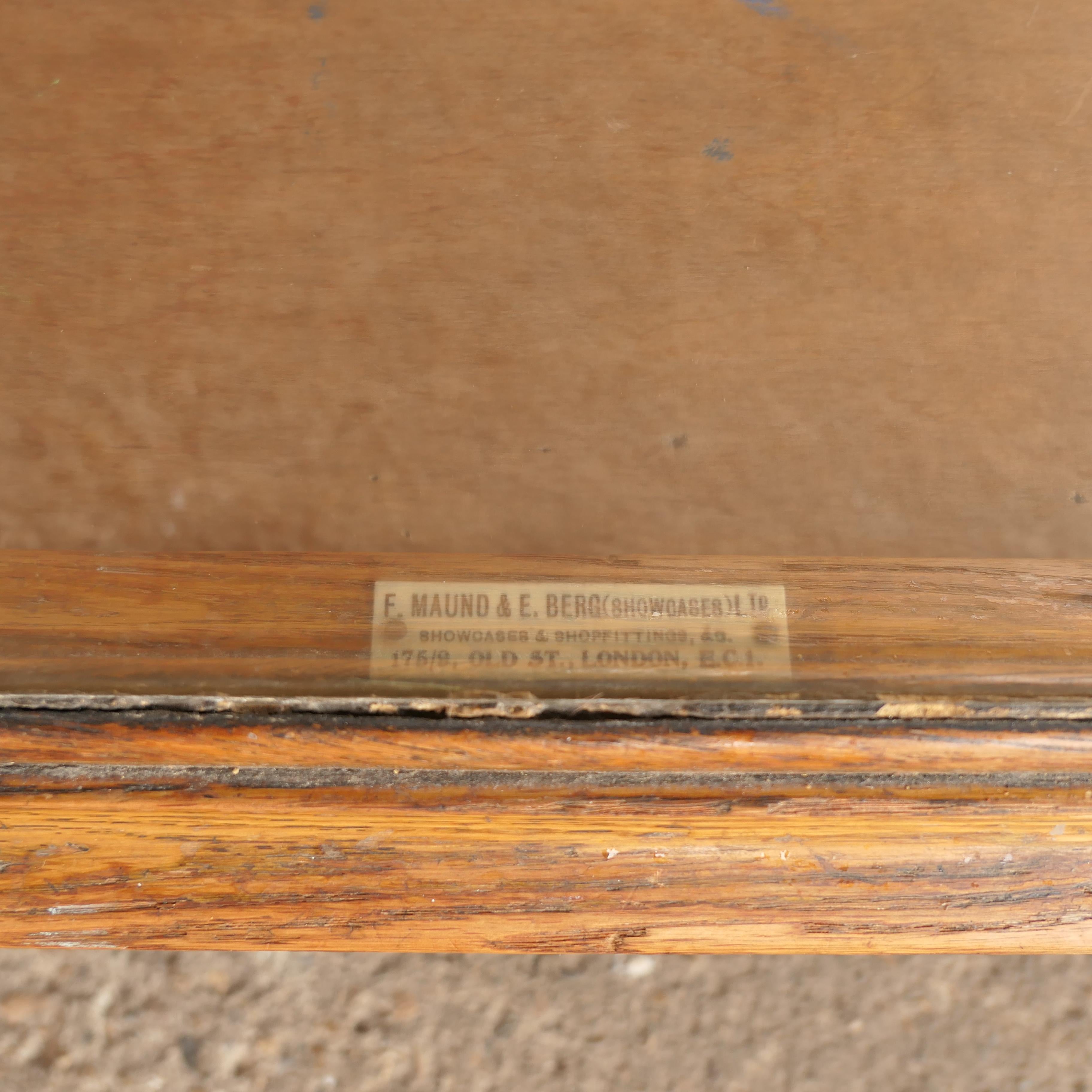 Glass Antique Display Counter For Sale