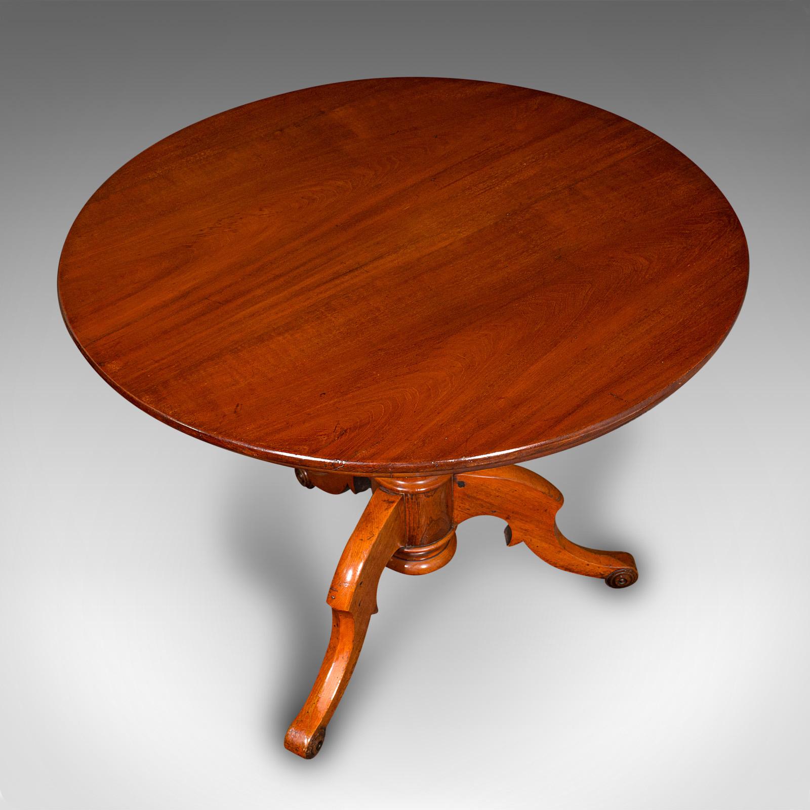 19th Century Antique Display Table, English, Walnut, Intimate Dining, 2-4 Seat, Victorian For Sale