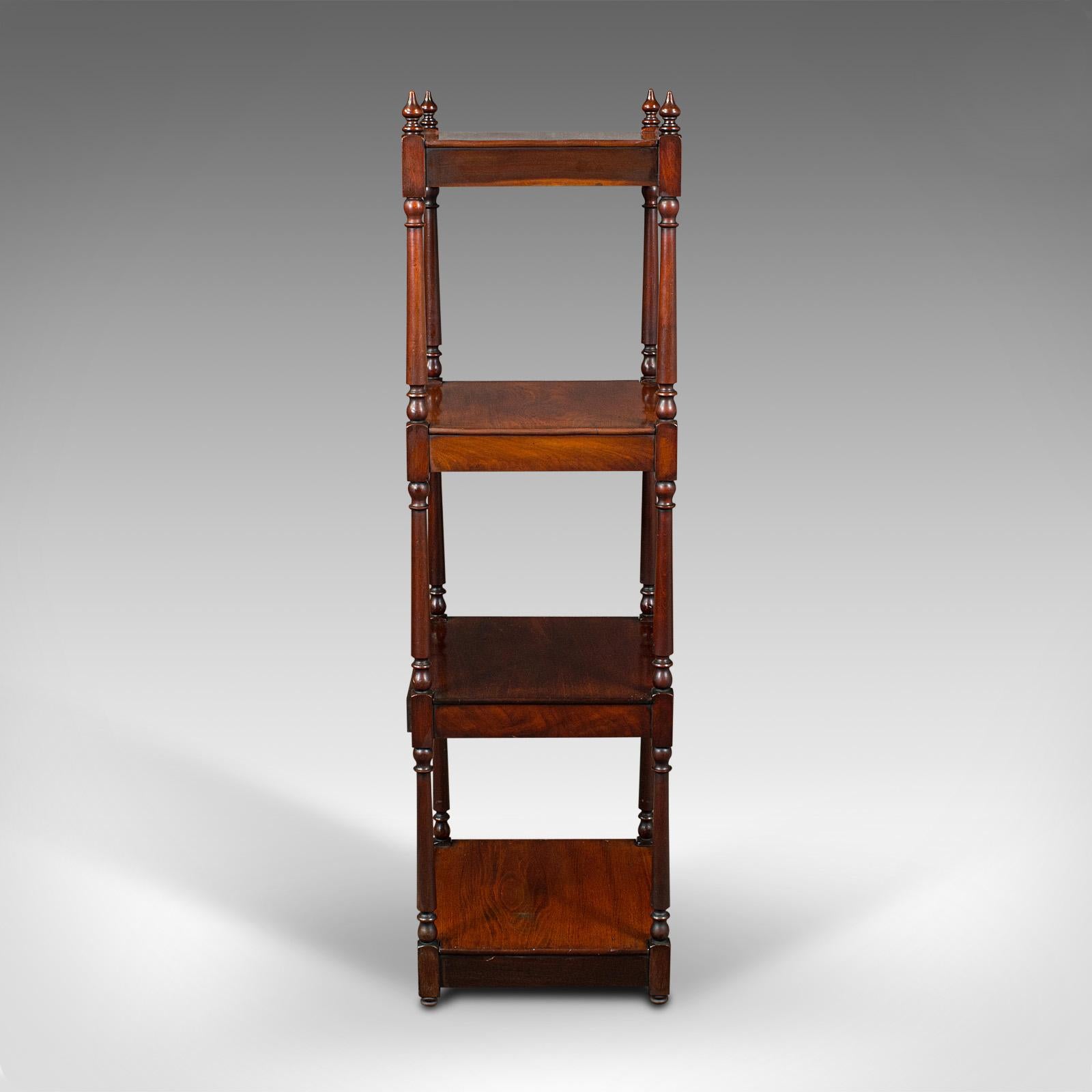 19th Century Antique Display Whatnot, English, 4 Tier, Ornament Stand, Regency, Circa 1820