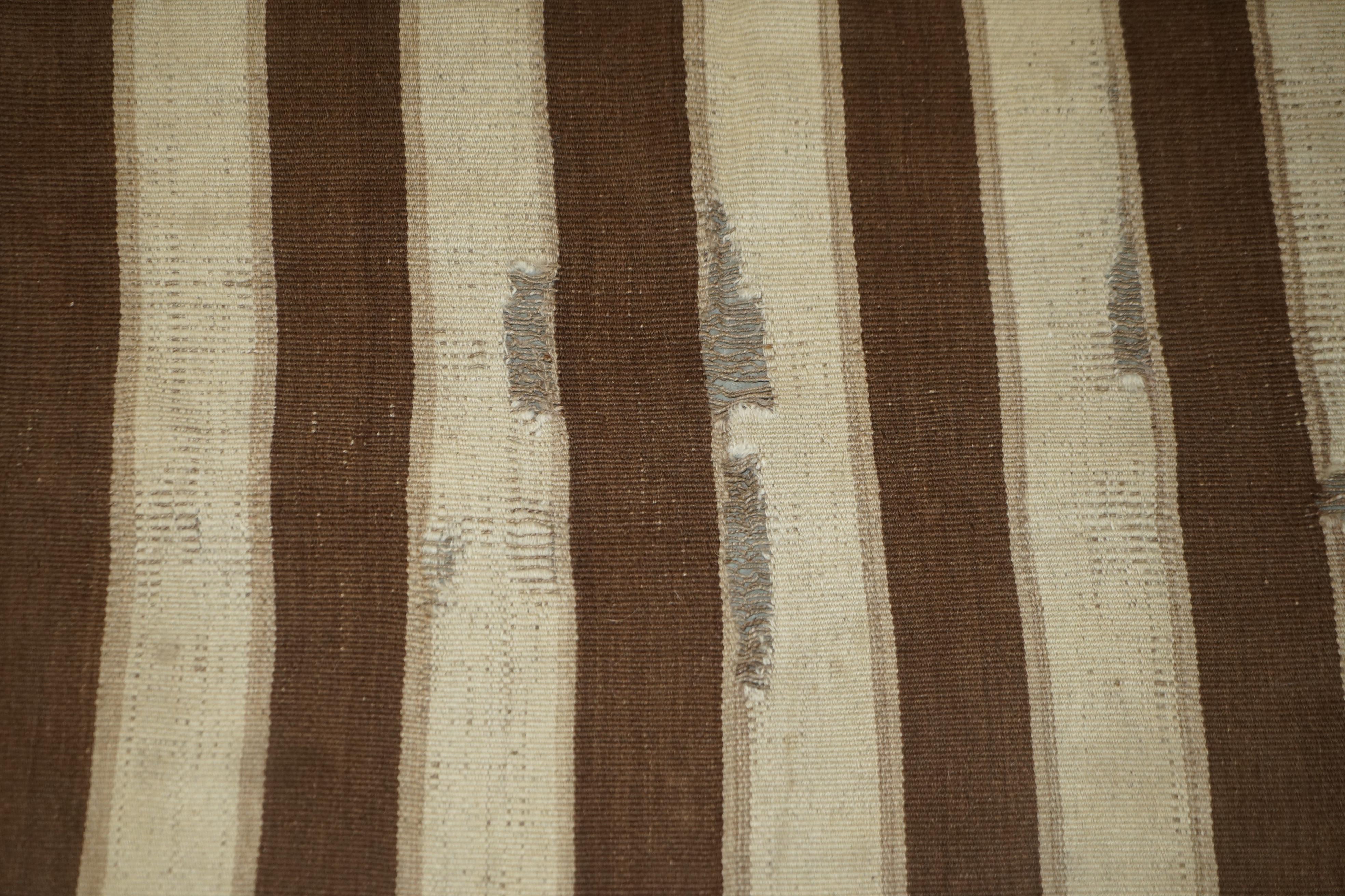 Antique Distressed 1880 Huge Handwoven American Indian Carpet Rug For Sale 5