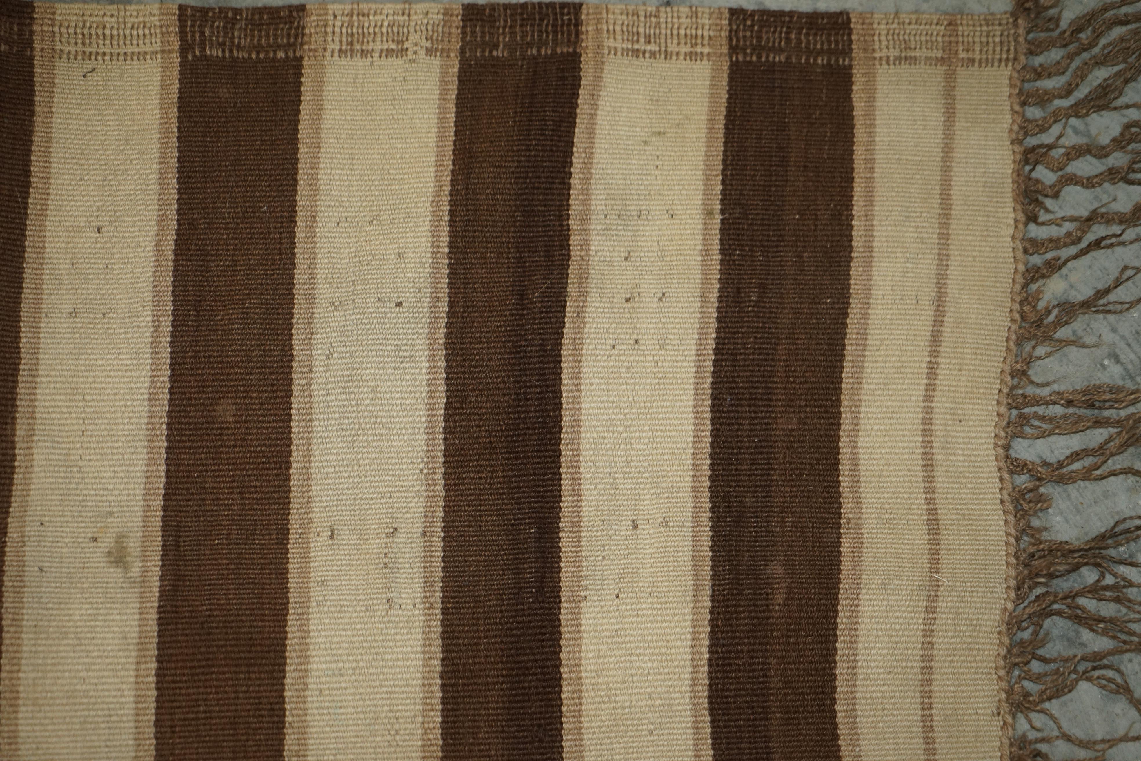 Antique Distressed 1880 Huge Handwoven American Indian Carpet Rug For Sale 9