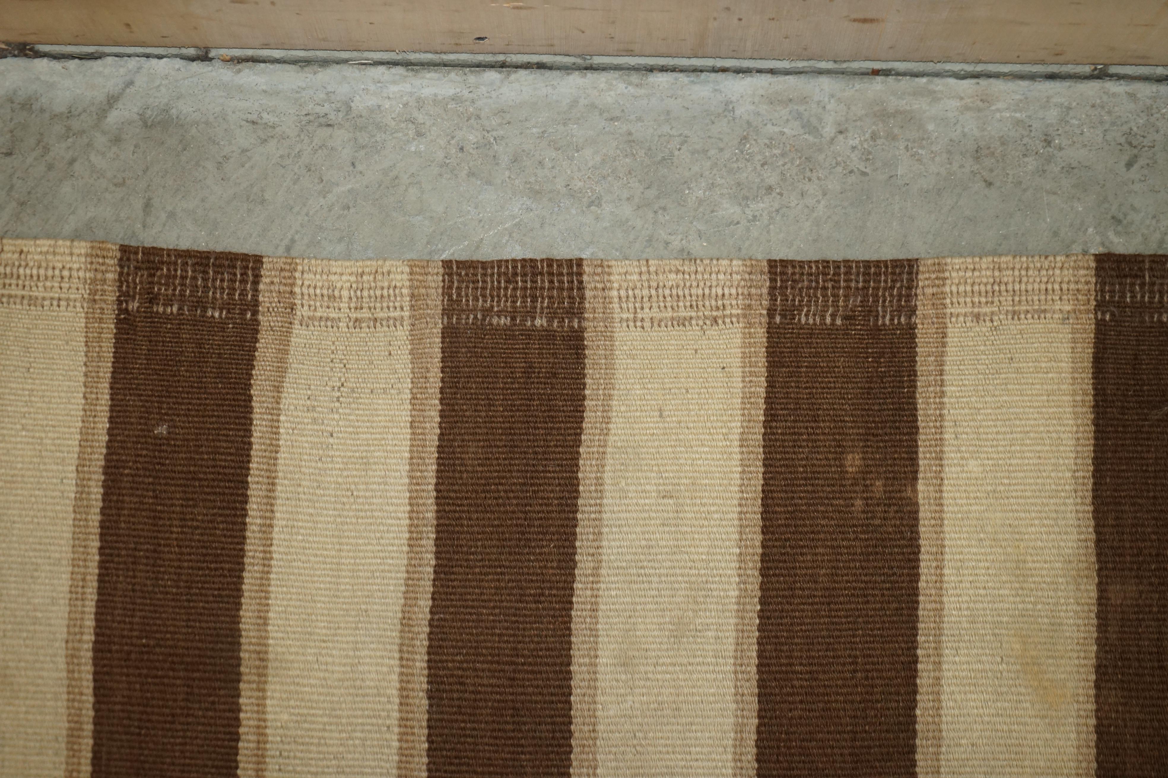 Antique Distressed 1880 Huge Handwoven American Indian Carpet Rug For Sale 12