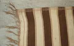 Antique Distressed 1880 Huge Handwoven American Indian Carpet Rug