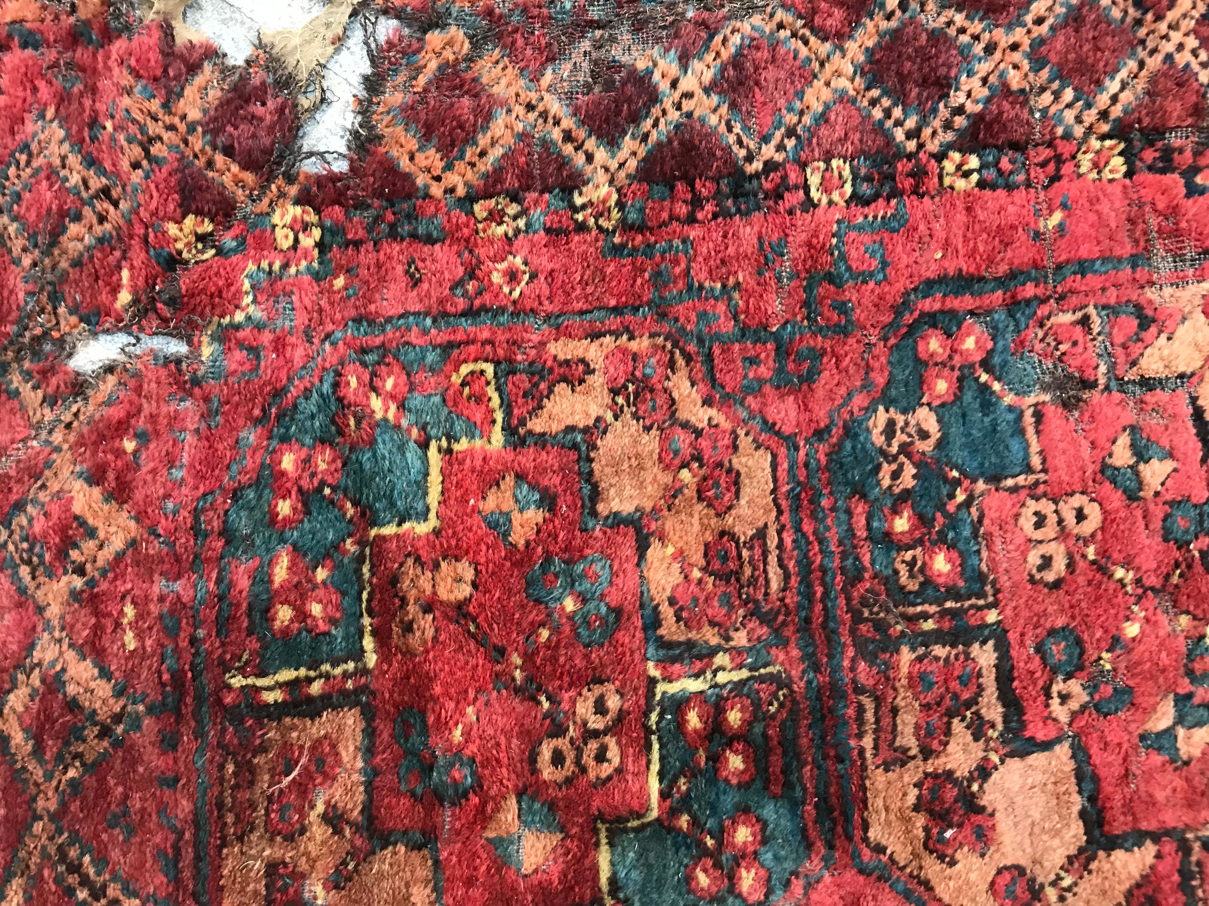 Antique Distressed 19th Century Turkmen Ersari For Sale 6