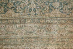 Antique Distressed Aqua Green Malayer Carpet with All-Over Herati Pattern