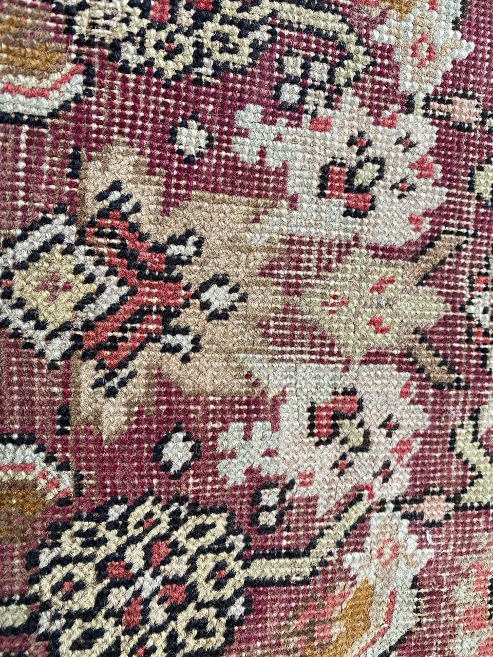 Antique Distressed Armenian Karabagh Rug 7