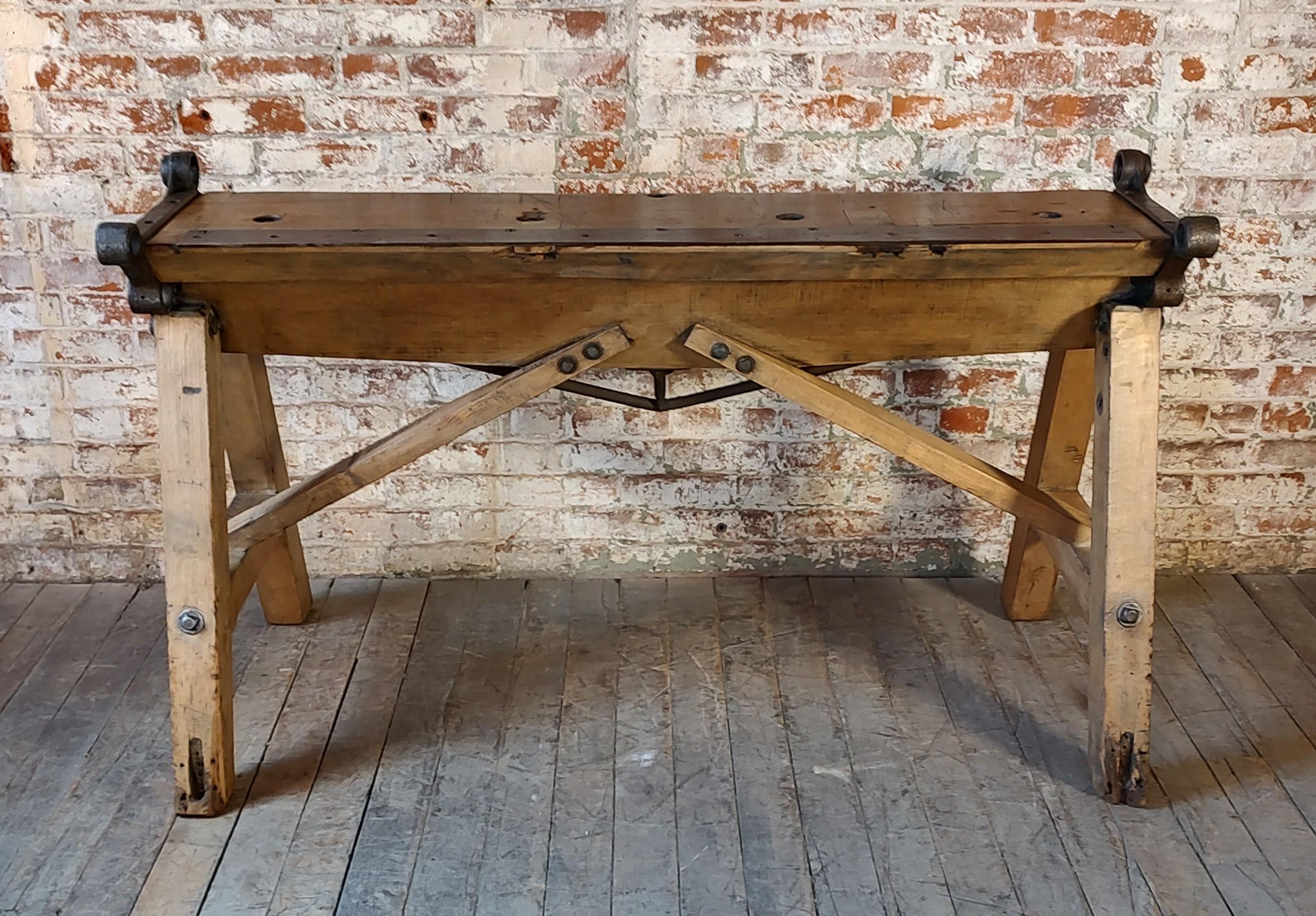 Antique Distressed Console / Sofa Table For Sale 1