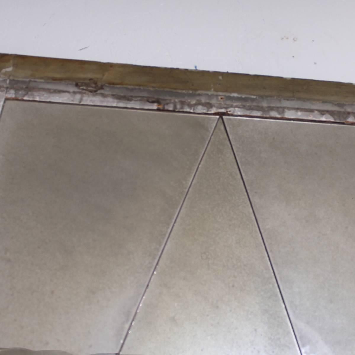 distressed floor mirror