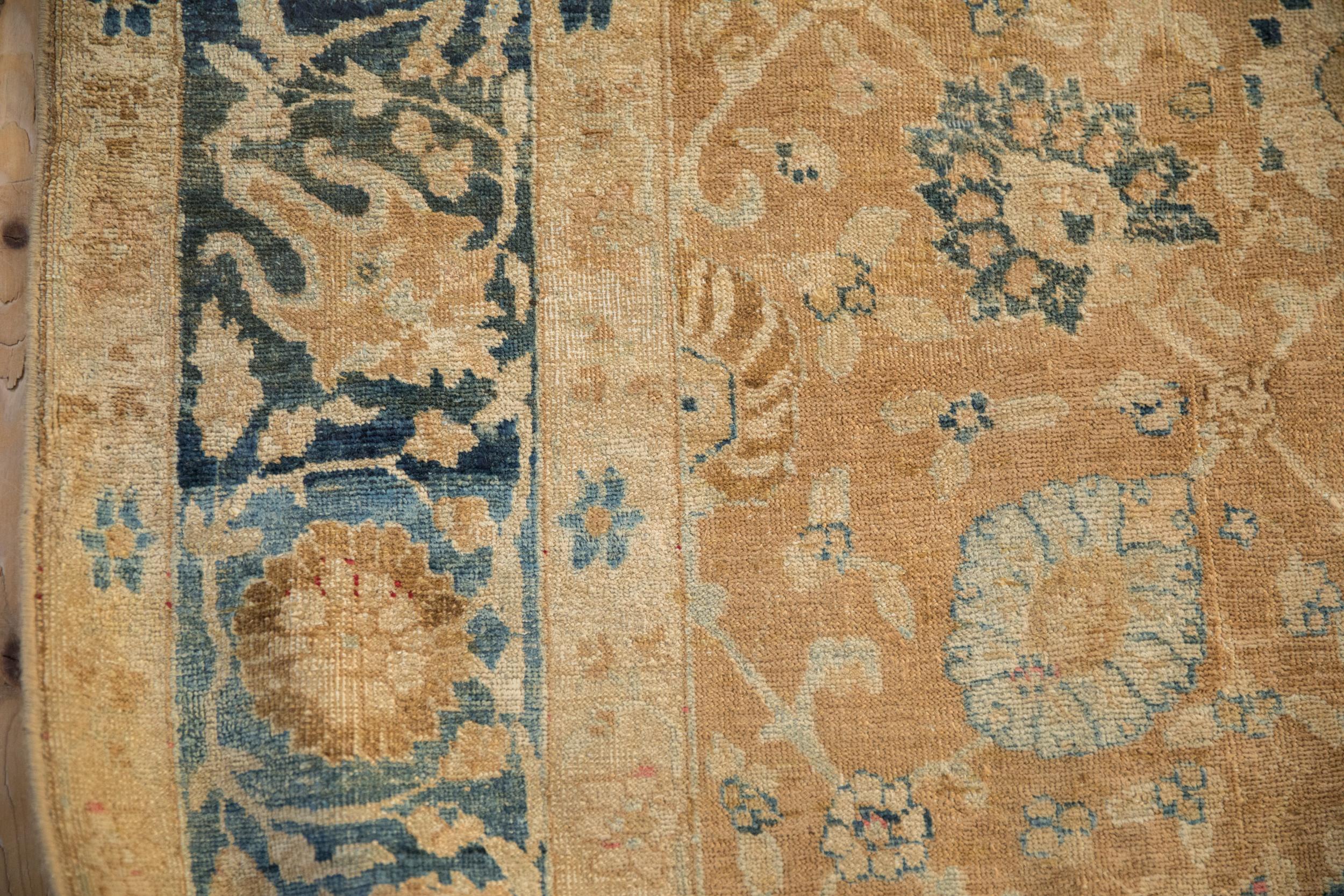 Antique Distressed Gold Wash Khoy Carpet For Sale 2