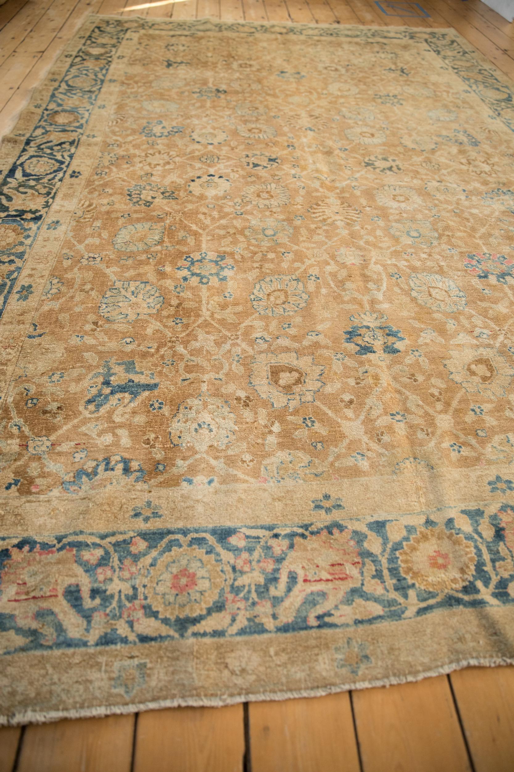Antique Distressed Gold Wash Khoy Carpet For Sale 1