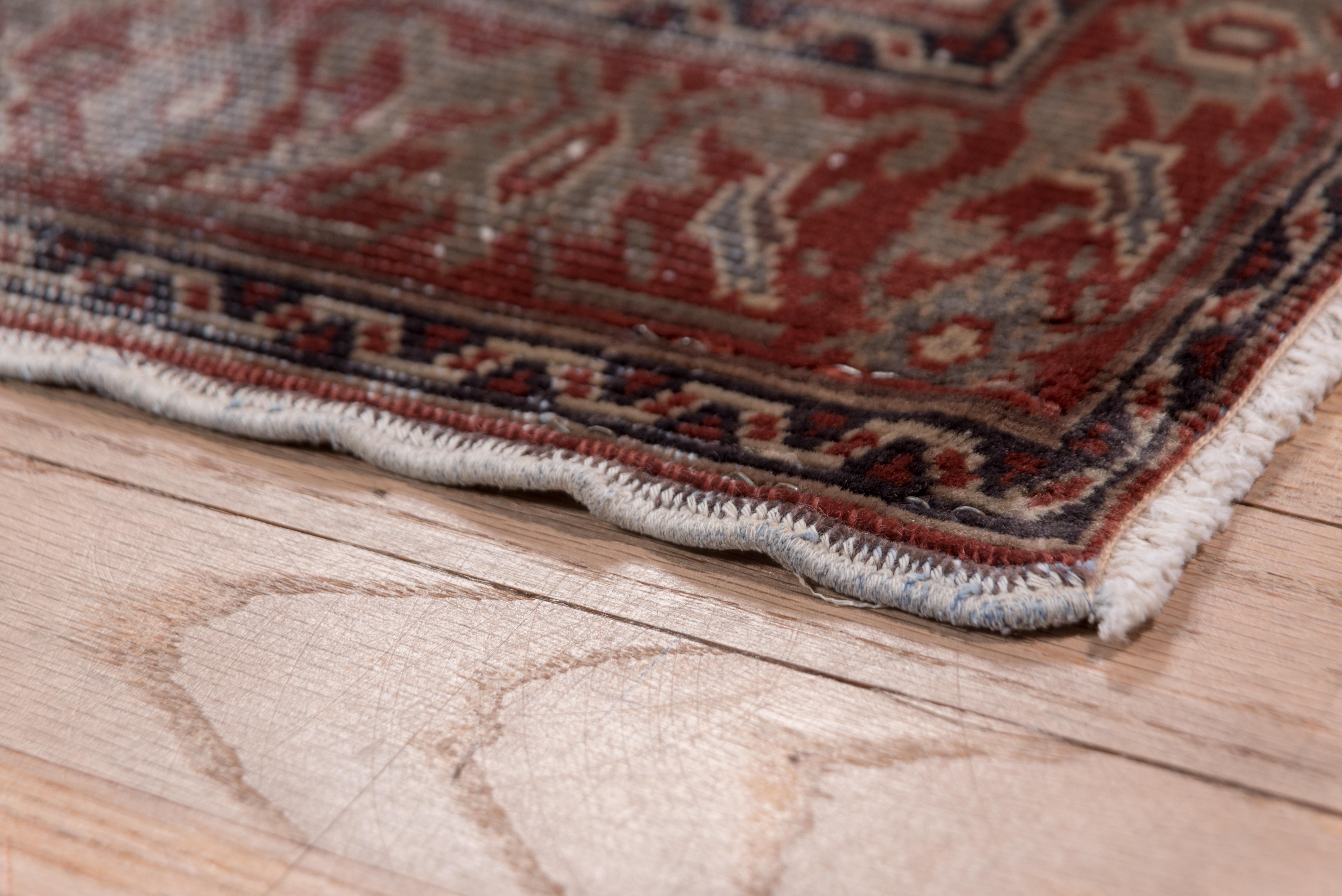 Hand-Knotted Antique Distressed Kaisary Runner