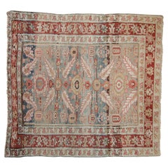 Antique Distressed Karaja Square Carpet