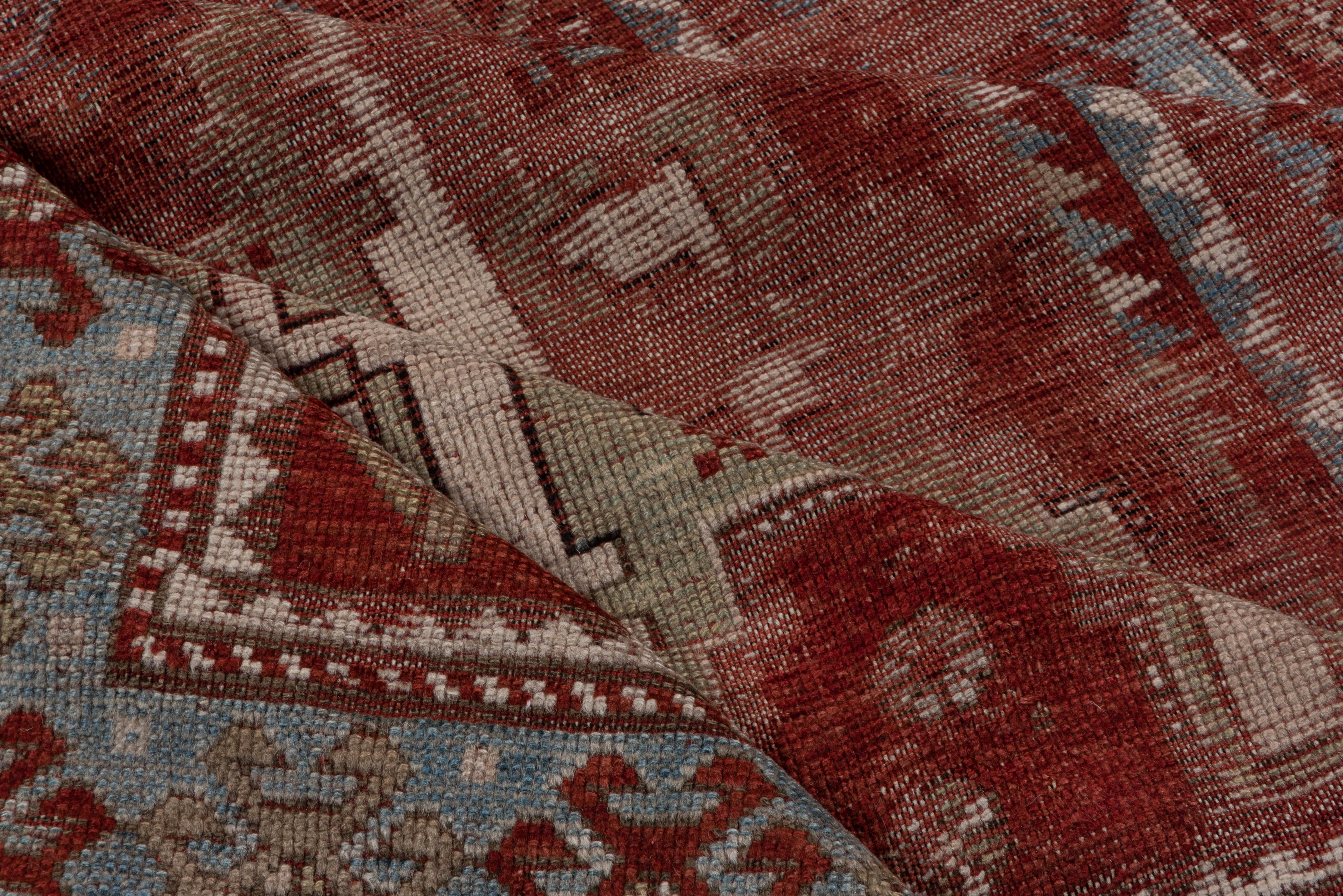 Early 20th Century Antique Distressed Kazak Rug For Sale