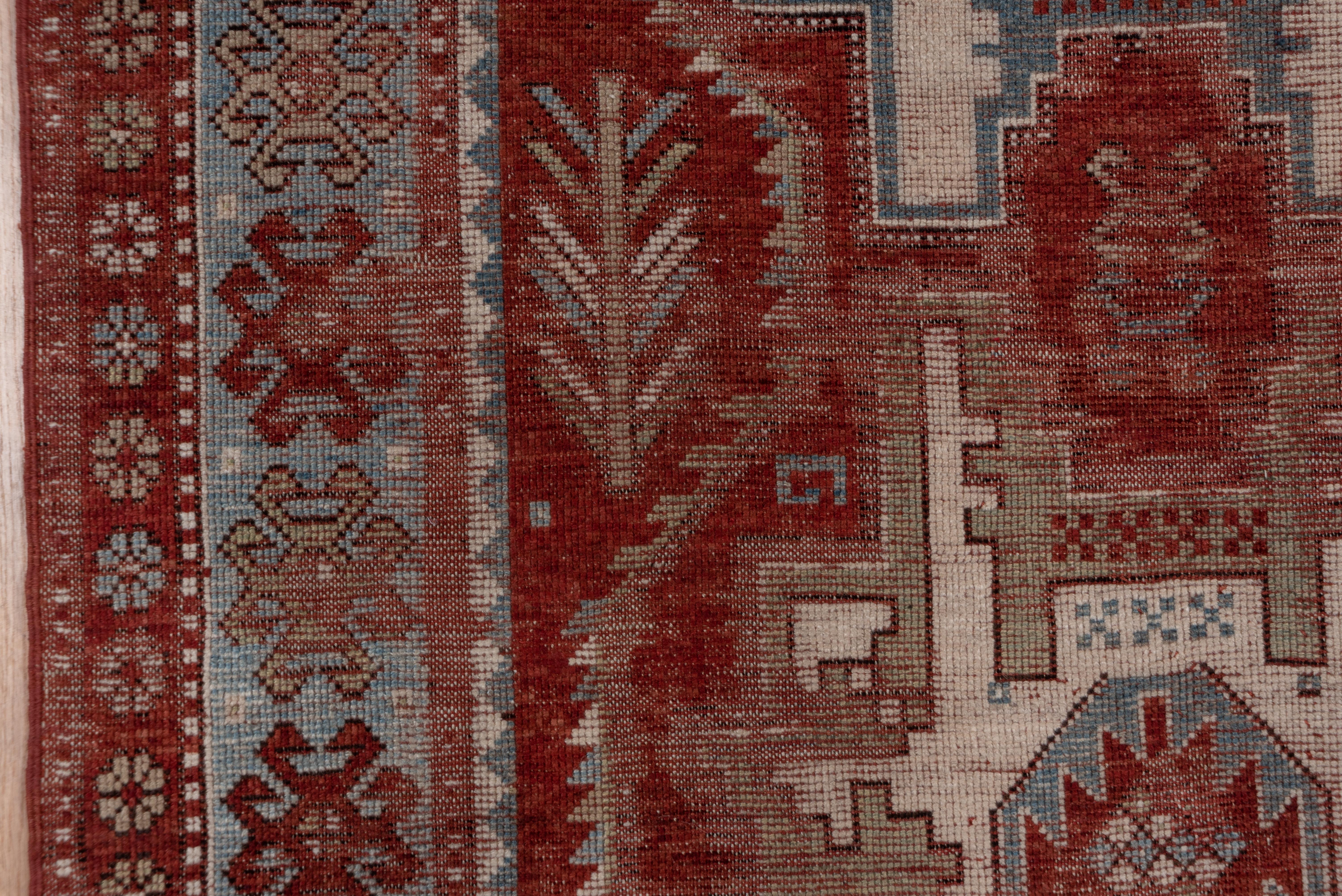 Wool Antique Distressed Kazak Rug For Sale