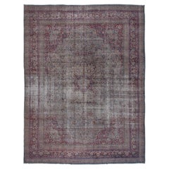 Antique Distressed Khorassan Carpet, circa 1910s