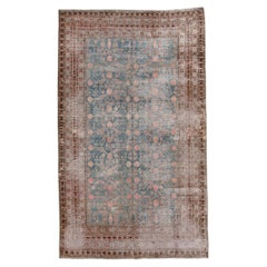 Antique Distressed Khotan Rug with Pomegranate Trees 