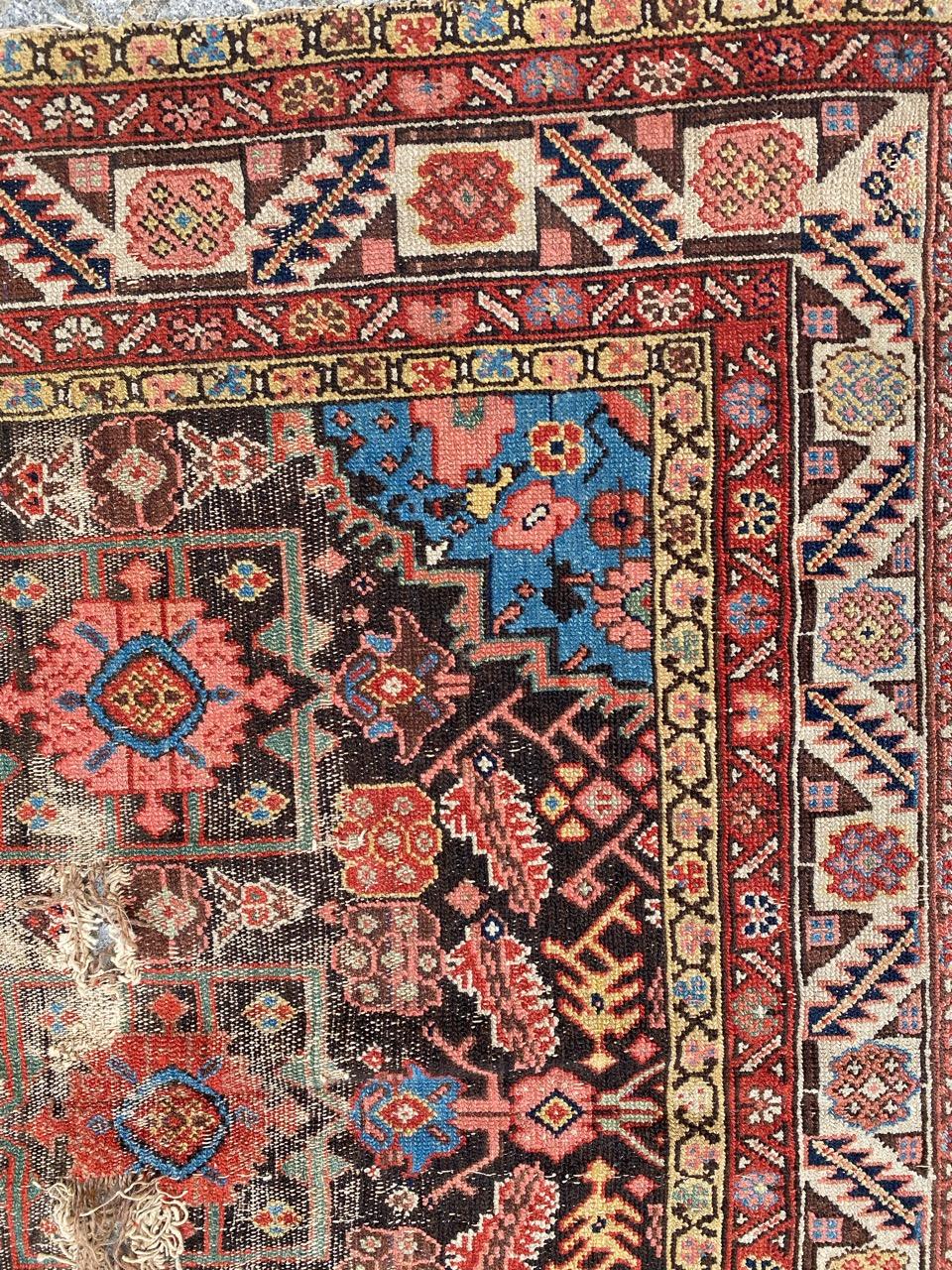 Bobyrug's Antiker Kurdischer Nordwest Teppich (Baumwolle) im Angebot