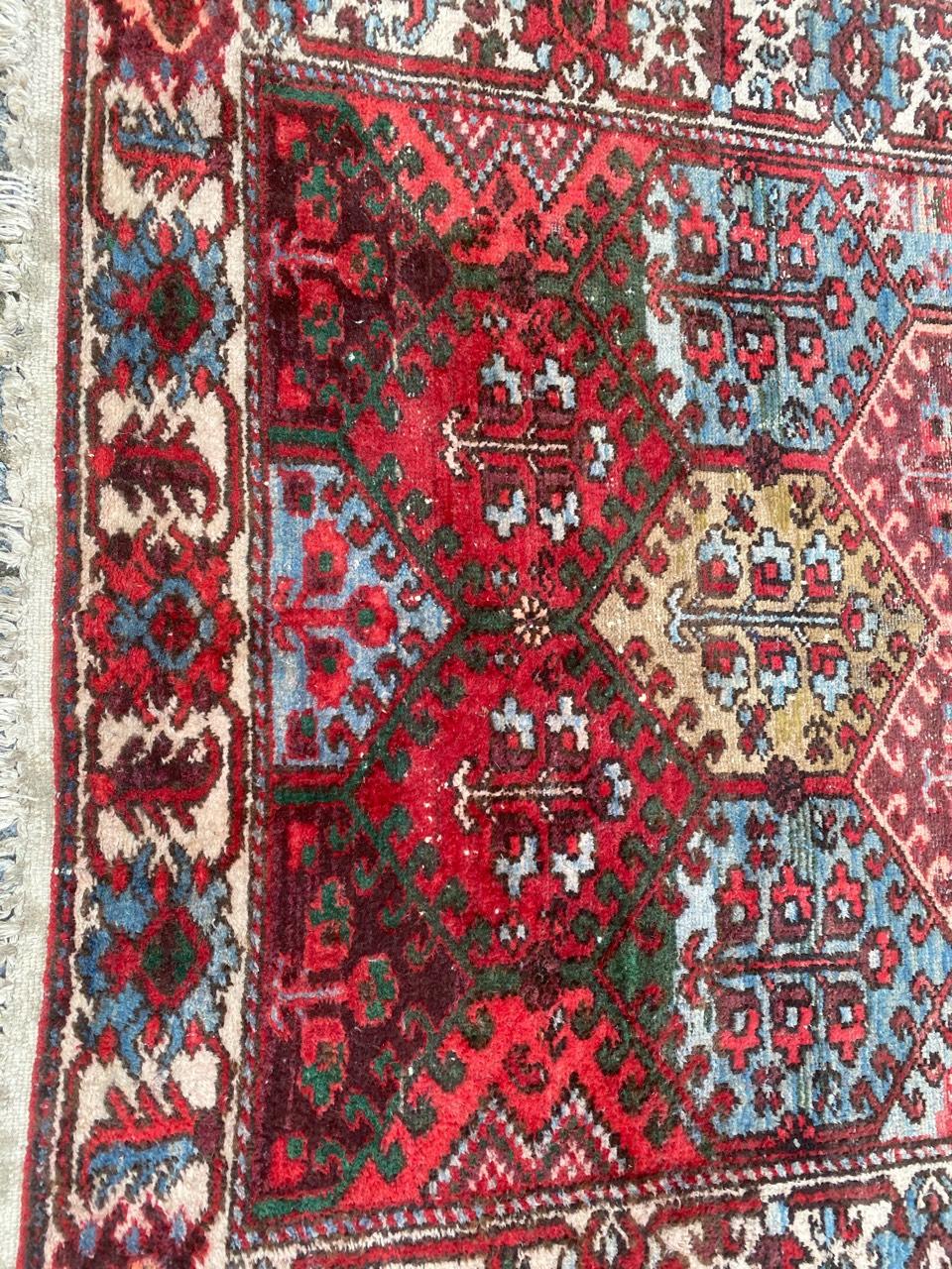 Beautiful early 20th century rug with a decorative design and nice natural colors with red, blue, green, yellow, pink and purple, entirely hand knotted with wool velvet on cotton foundation.

✨✨✨
