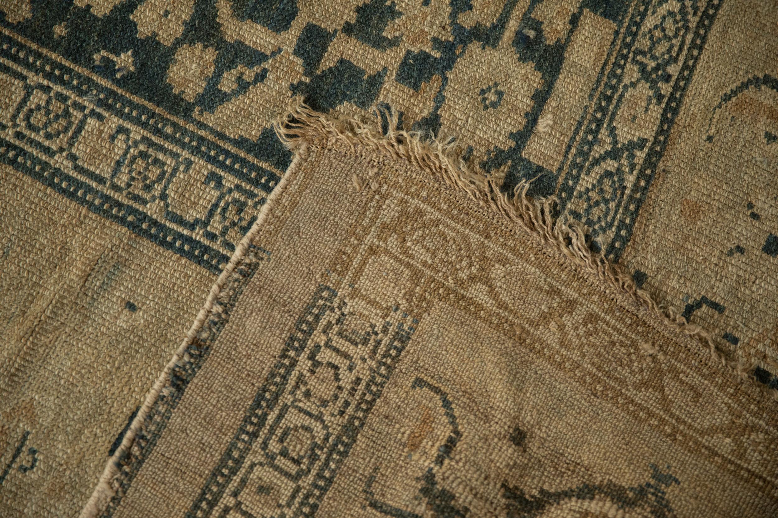Antique Distressed Kurdish Rug Runner For Sale 8