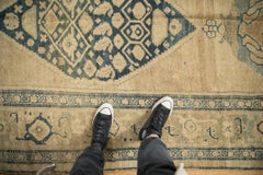 Tappeto curdo antico e invecchiato Runner