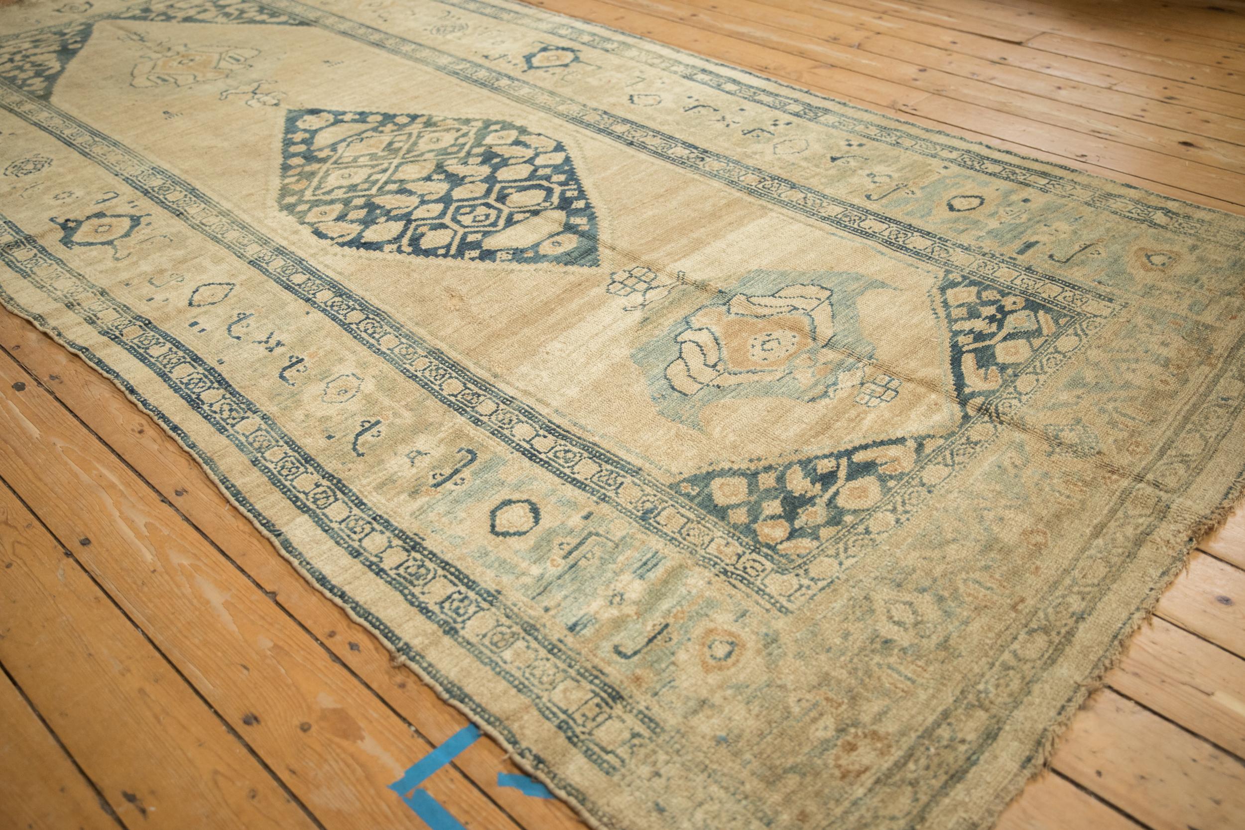 Iraqi Antique Distressed Kurdish Rug Runner For Sale