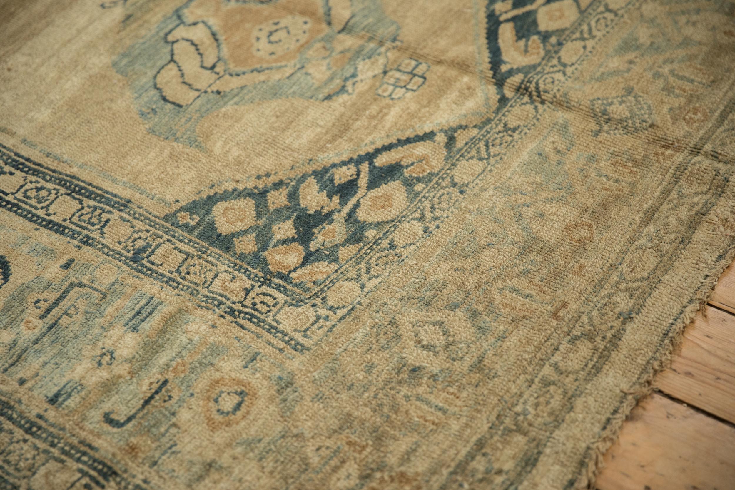 Hand-Knotted Antique Distressed Kurdish Rug Runner For Sale