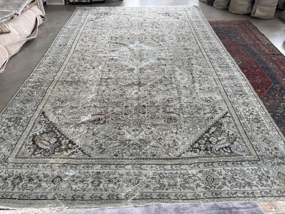 Persian Antique Distressed Mahal For Sale