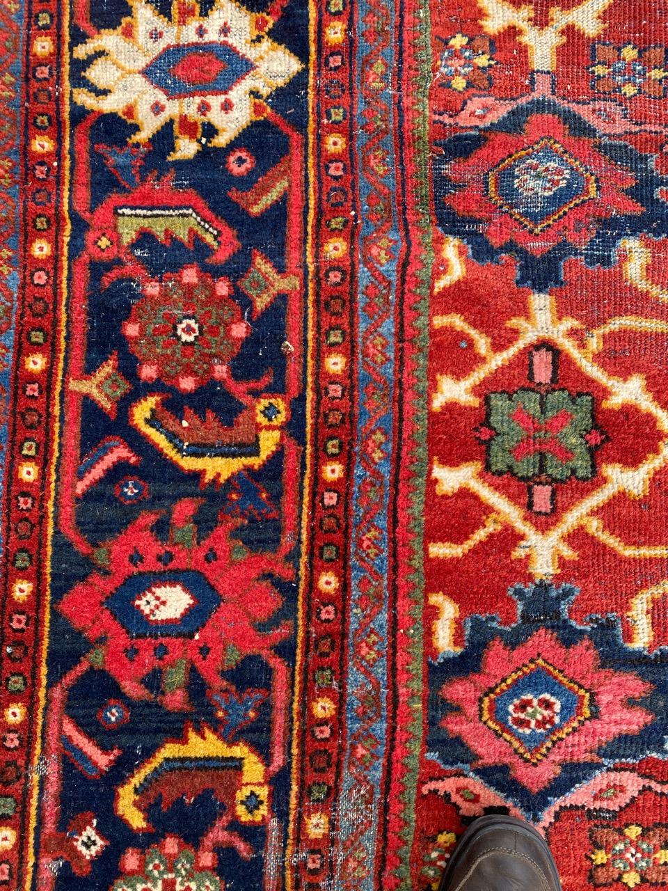 Antique Distressed Mahal Rug For Sale 9