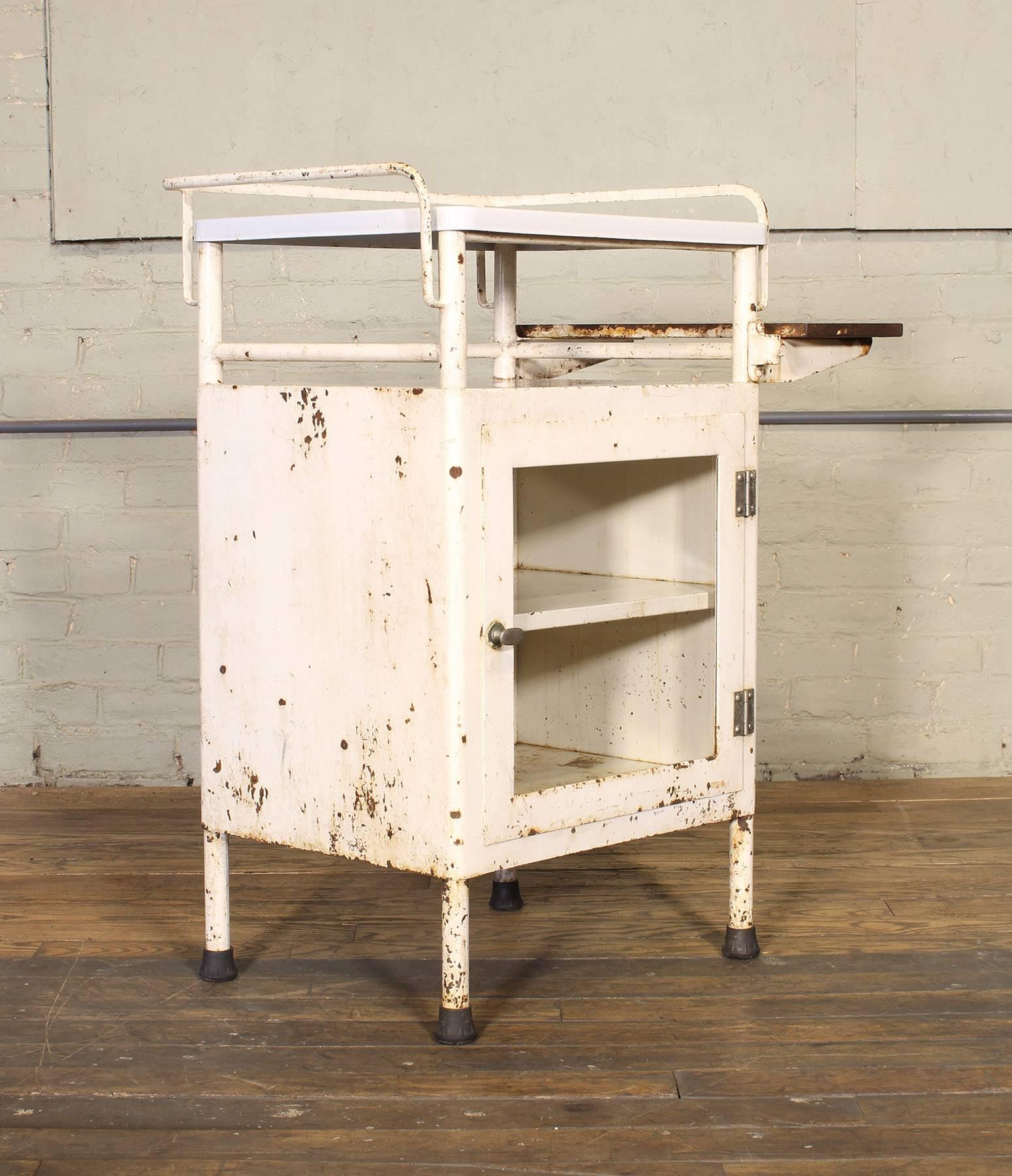Antique Distressed Medical Storage Cabinet 9