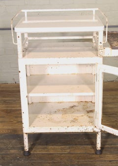Antique Distressed Medical Storage Cabinet
