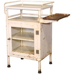 Antique Distressed Medical Storage Cabinet