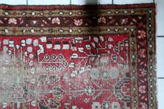Antique Distressed Persian Hamadan Rug, Geometric 2.6' x 4.4', 1920s - 1C1214