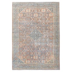 Antiker persischer Mahal-Wollteppich im Used-Look 12'6''x17'5''