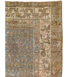 Antique Distressed Persian Malayer Rug