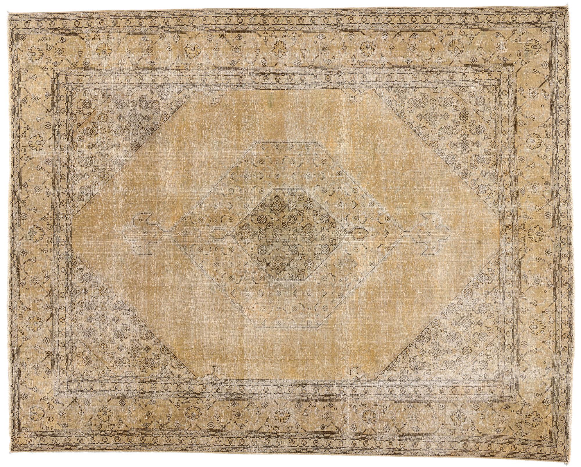 Tappeto antico Tabriz persiano con stile modern industry in vendita 4