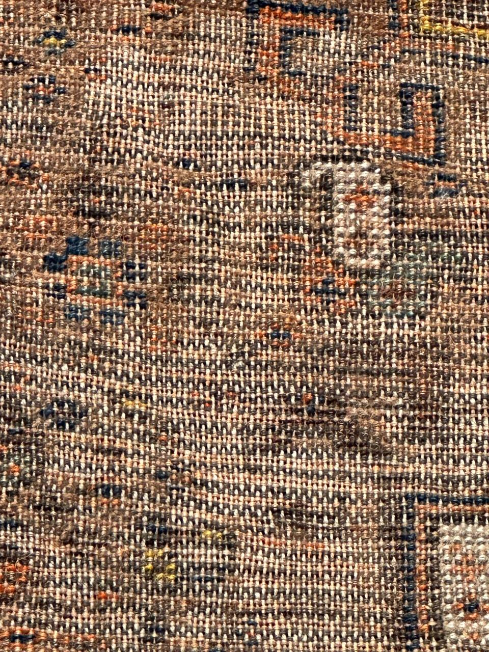 Antique distressed Shiraz rug For Sale 11