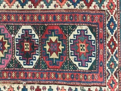 Antique Distressed Shirwan Caucasian Runner
