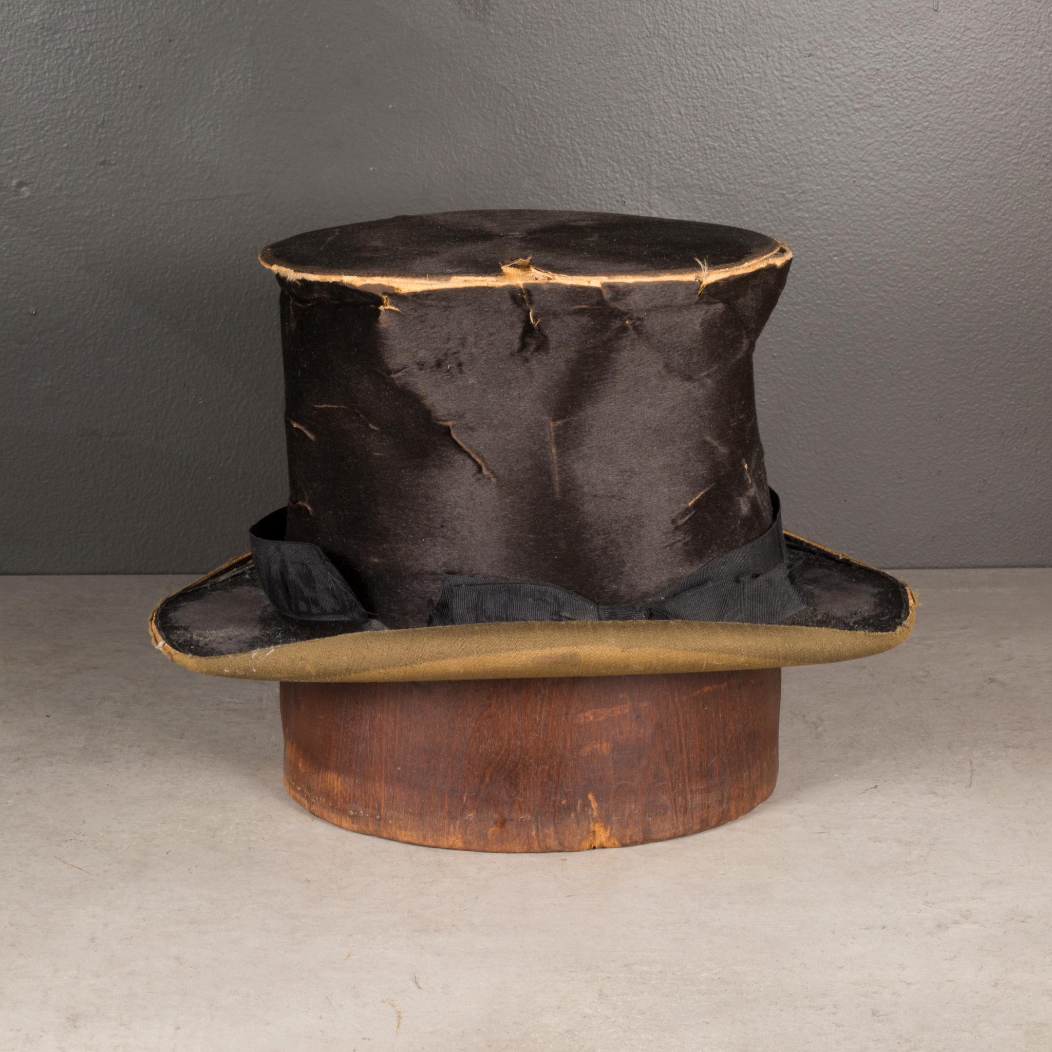 distressed top hat