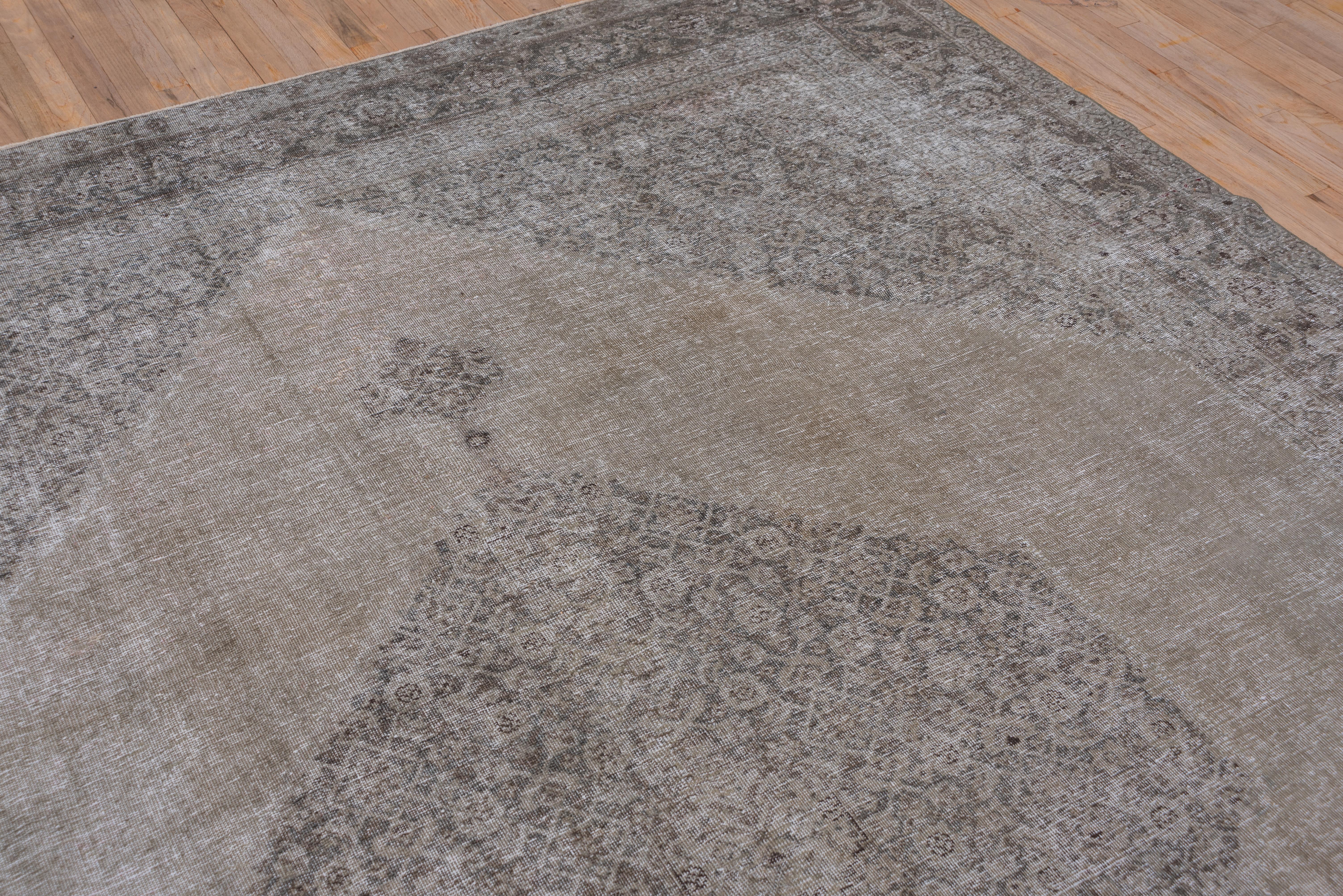 Wool Antique Distressed Tabriz Carpet