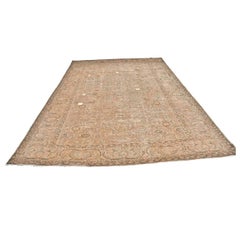 Antique Distressed Traditional Malayer Wool 9x13 Beige & Taupe Handmade Area Rug