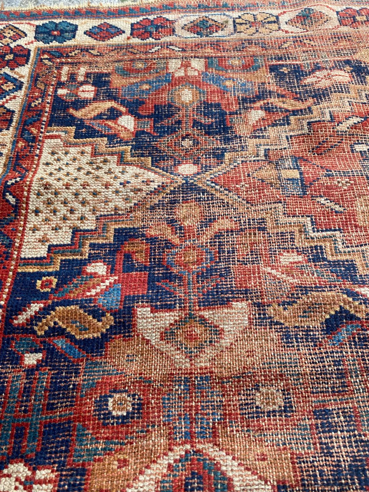 Tappeto Tribale Afshar Antico Distressed di Bobyrug in vendita 11